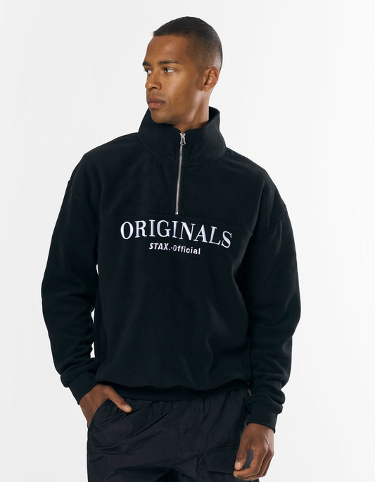 Originals Polar Fleece 1/4 Zip - Black