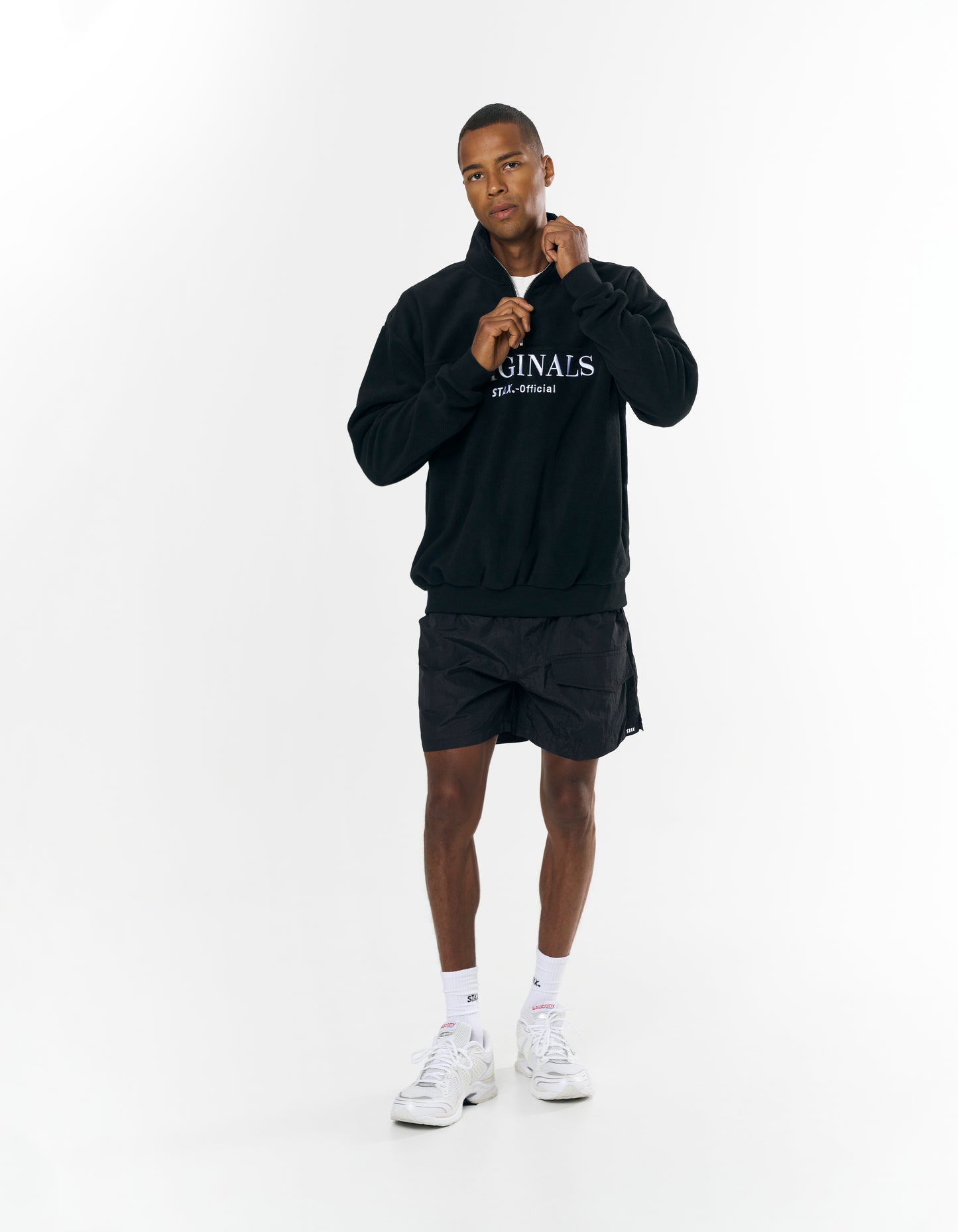 Originals Polar Fleece 1/4 Zip - Black