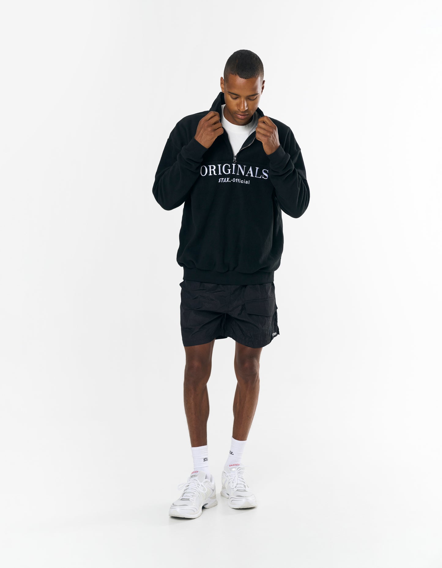 Originals Polar Fleece 1/4 Zip - Black