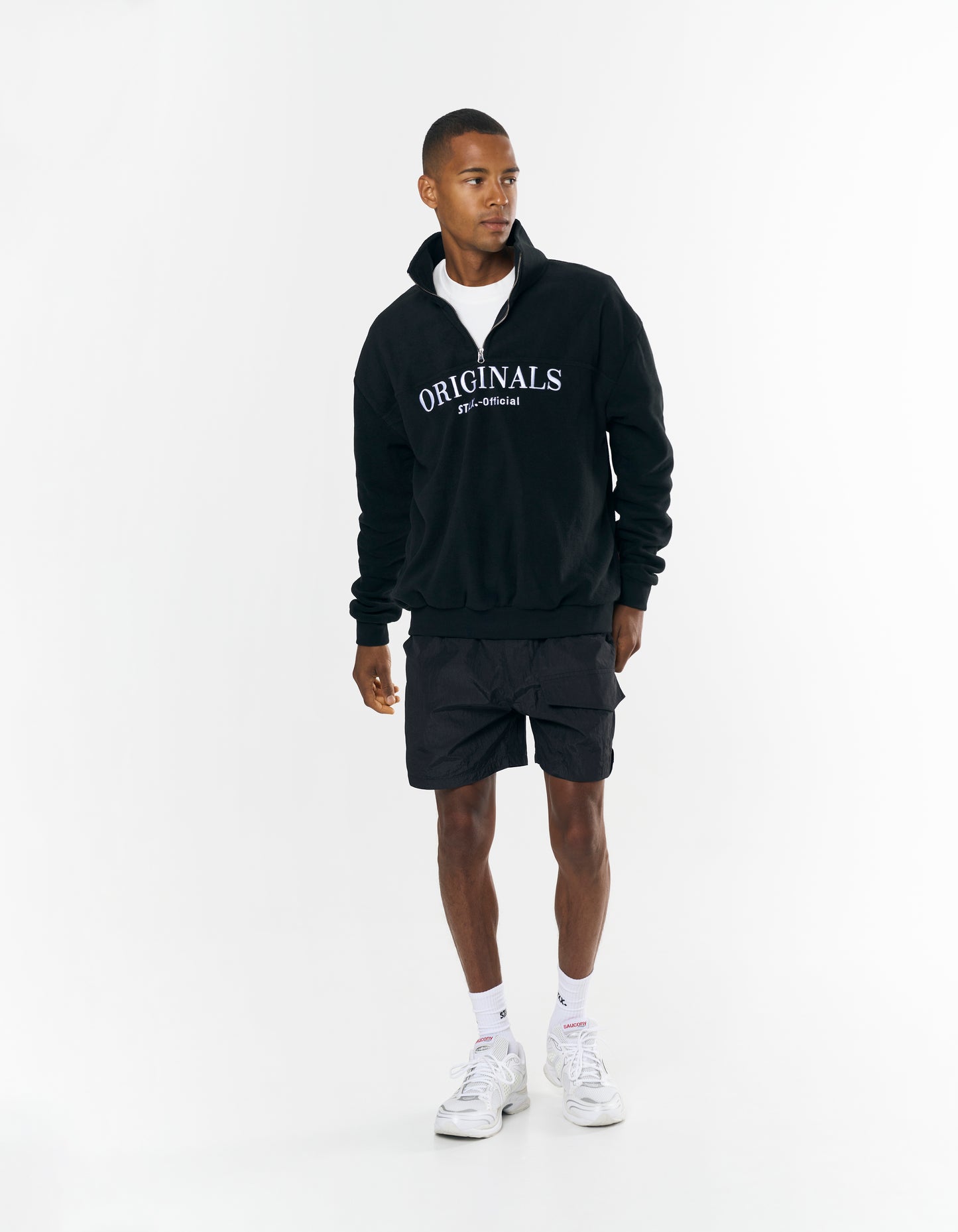 Originals Polar Fleece 1/4 Zip - Black