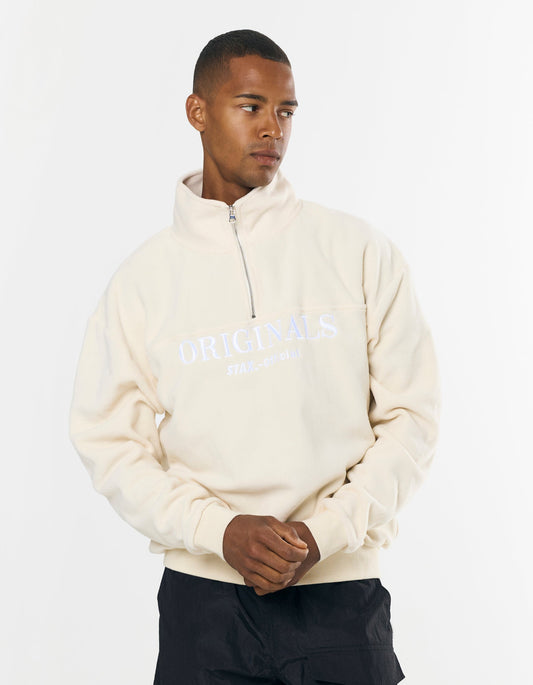Originals Polar Fleece 1/4 Zip - Cream