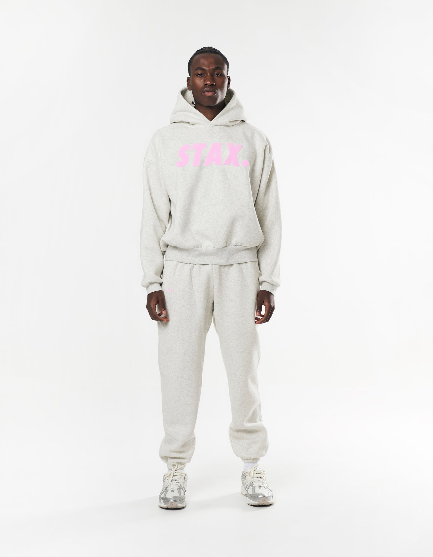 Original Hoodie - Light Grey/Pink