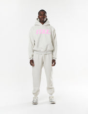 Original Hoodie - Light Grey/Pink