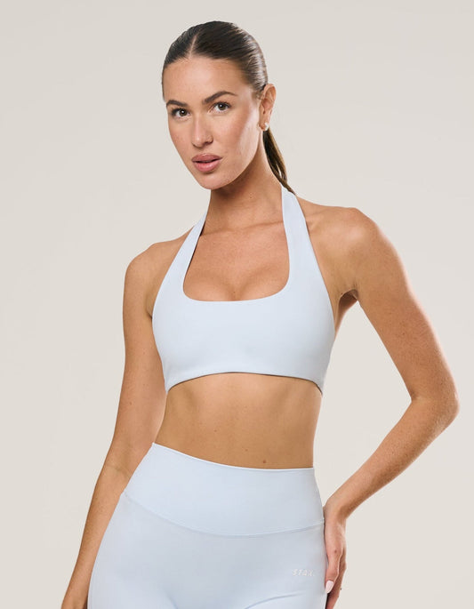 Square Neck Halter Crop Airlyte - Arctic