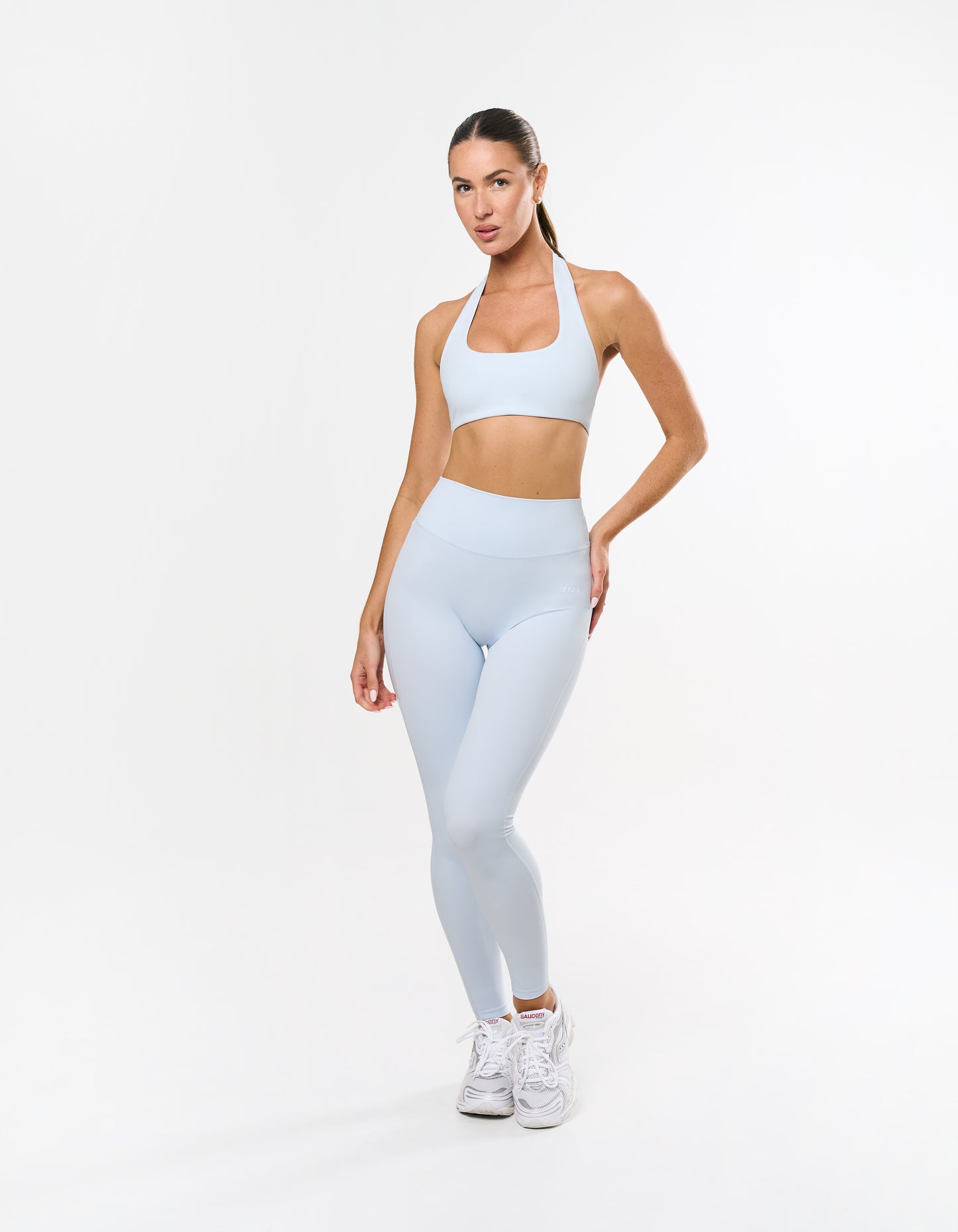 Square Neck Halter Crop Airlyte - Arctic