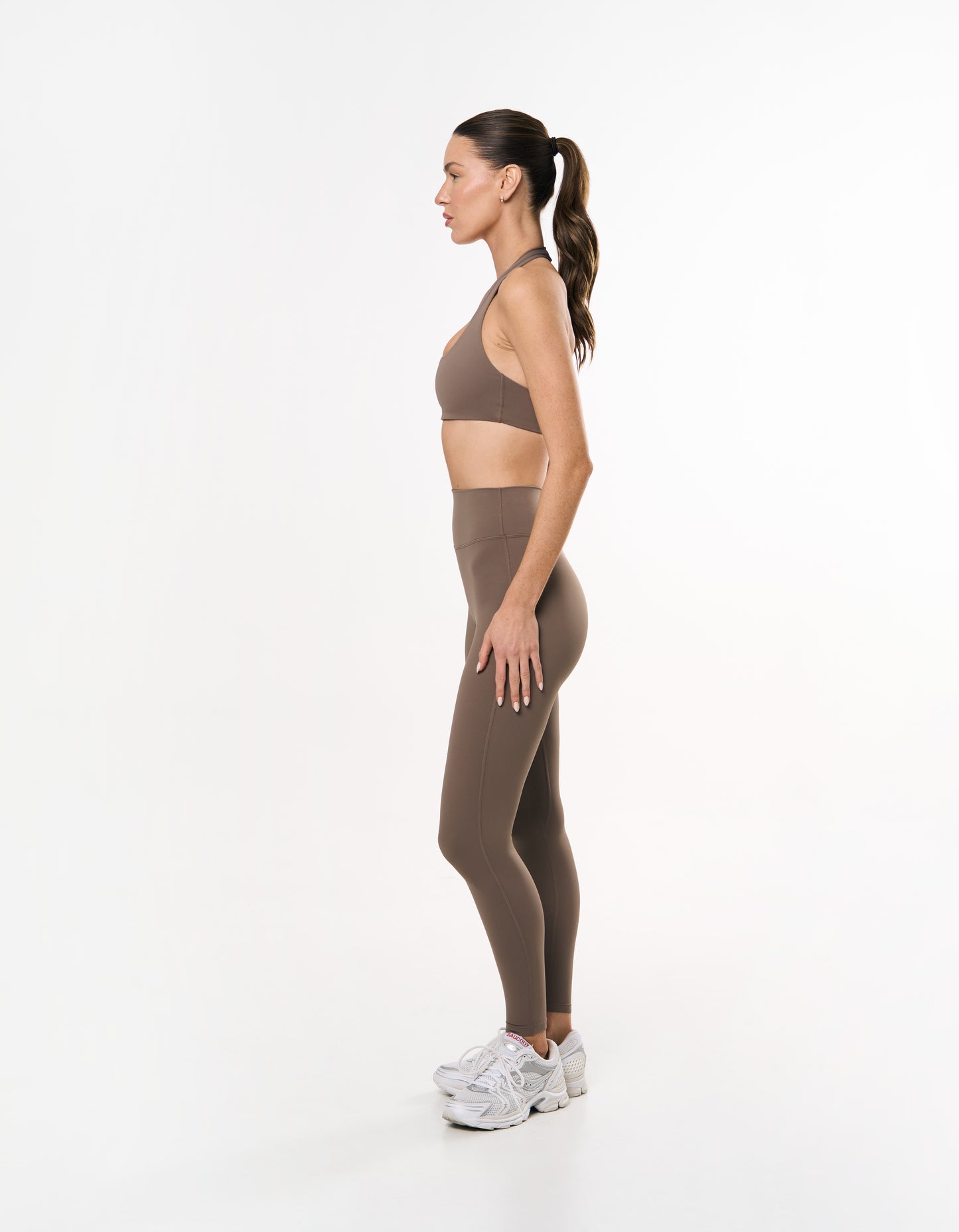 Square Neck Halter Crop Airlyte - Stone