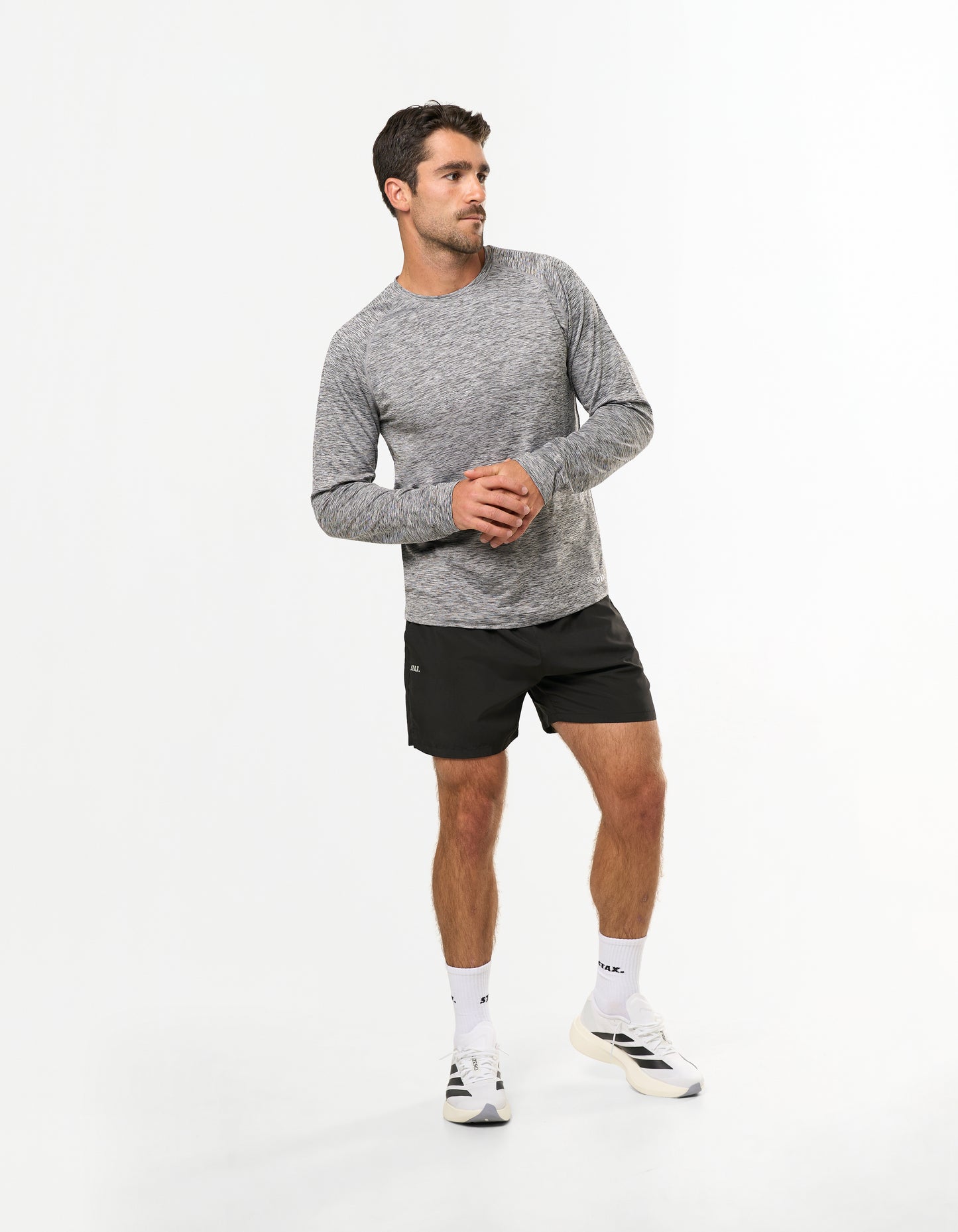 Rgn Active Long Sleeve - Dark Grey Marle