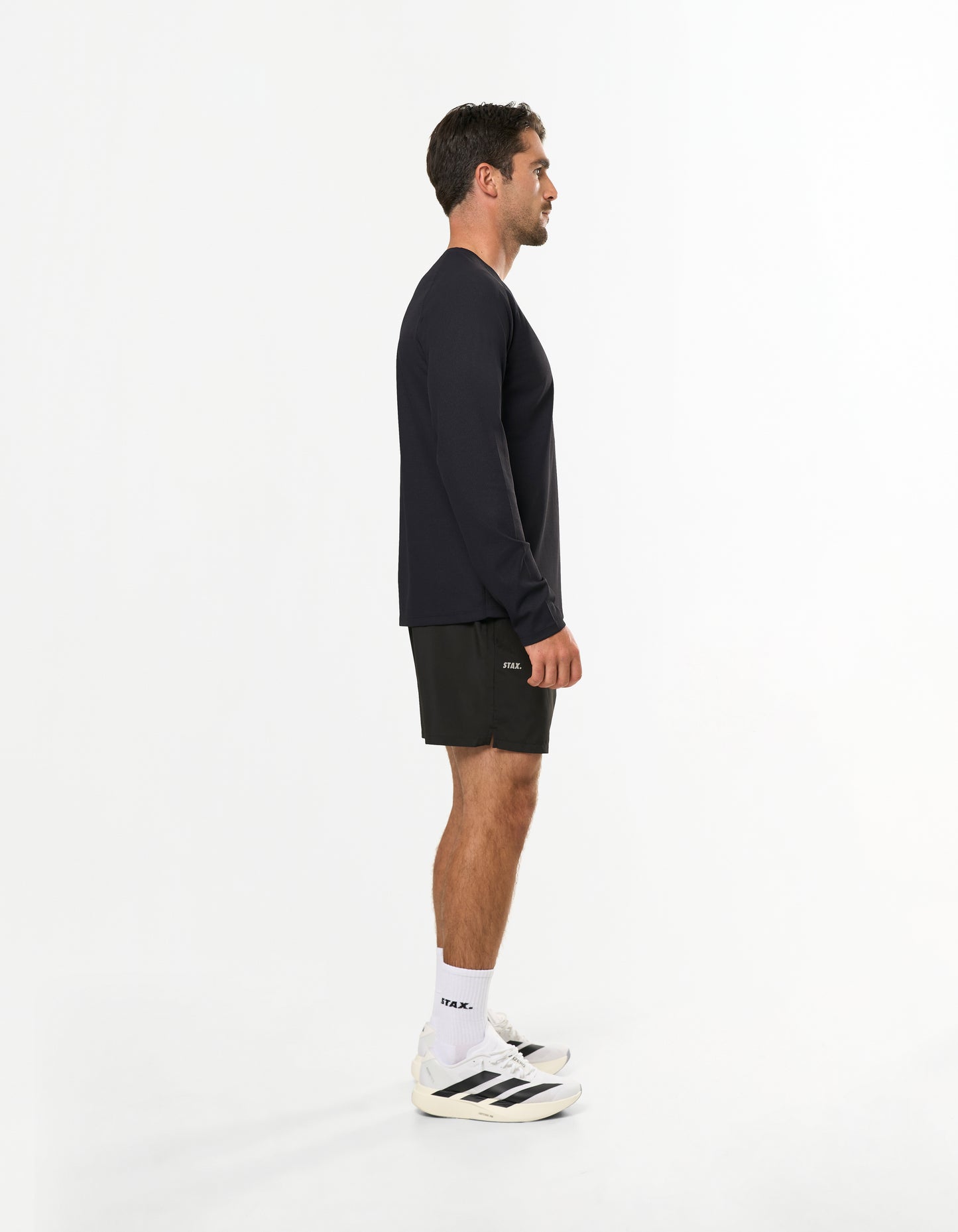 Conqr Waffle Long Sleeve - Black