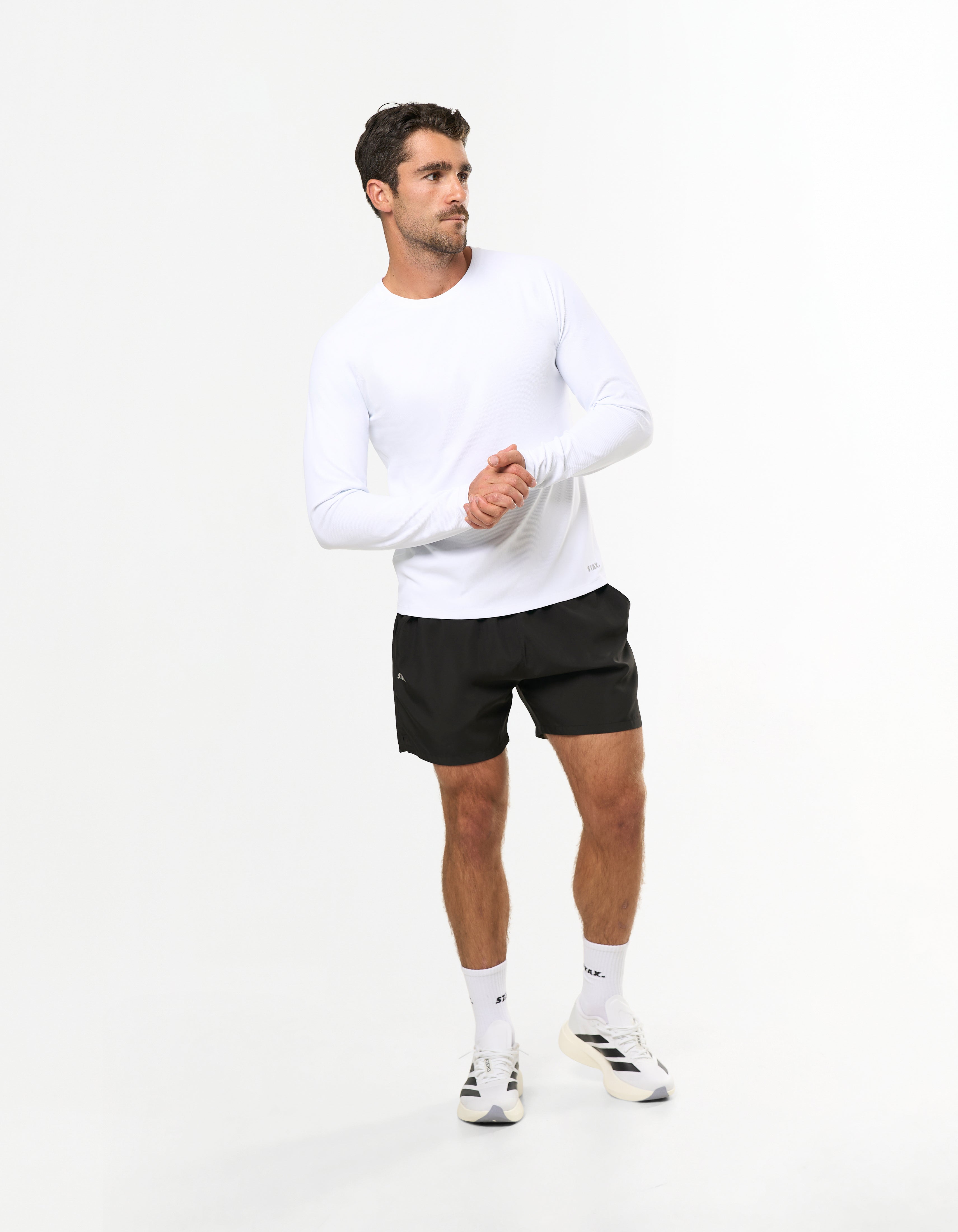 Conqr Waffle Long Sleeve - White
