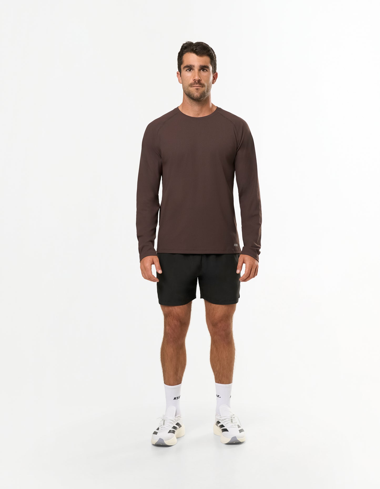 Conqr Waffle Long Sleeve - Brown