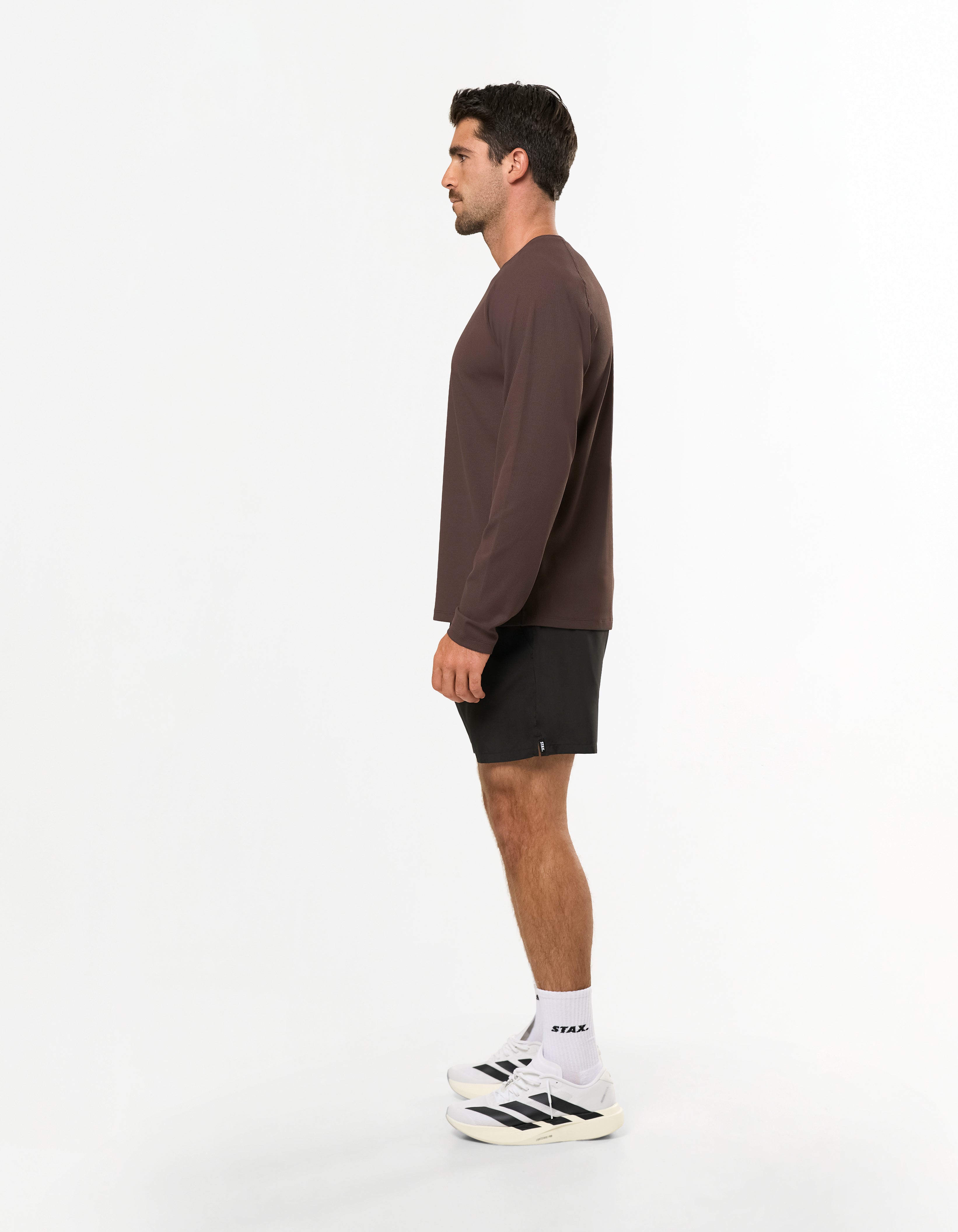 Conqr Waffle Long Sleeve - Brown