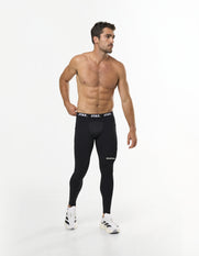 Mens Compressive Phone Pocket Tights - Black