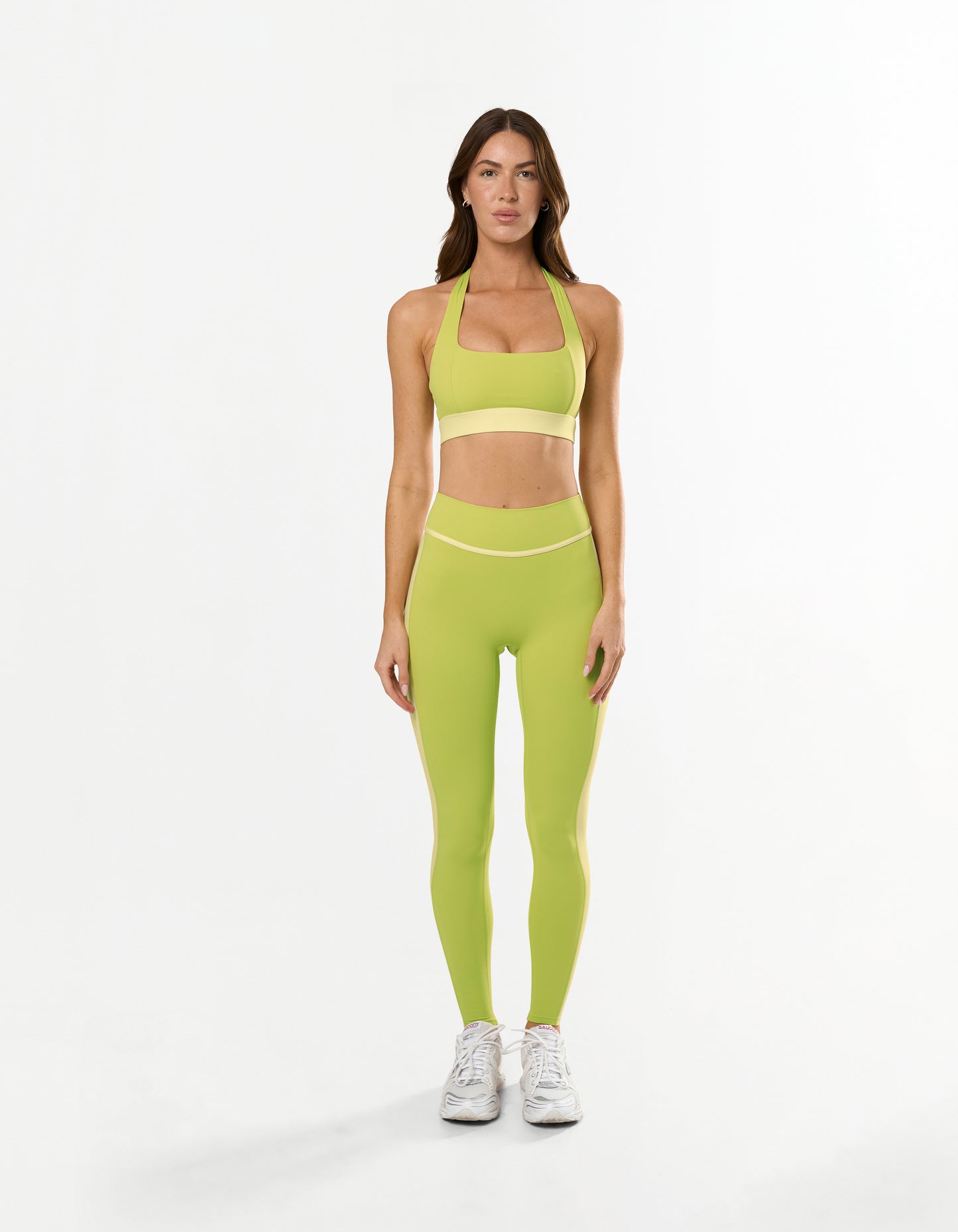 Panel Halter Sports Bra Airlyte - Limeade