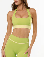 Panel Halter Sports Bra Airlyte - Limeade