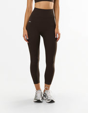 STAX. NFS (No Front Seam) 7/8 Tights NANDEX™ in Espresso - NANDEX™ Material - Activewear for walks, yoga & everyday wear 