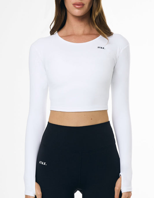 Scoop Long Sleeve NANDEX™ - White