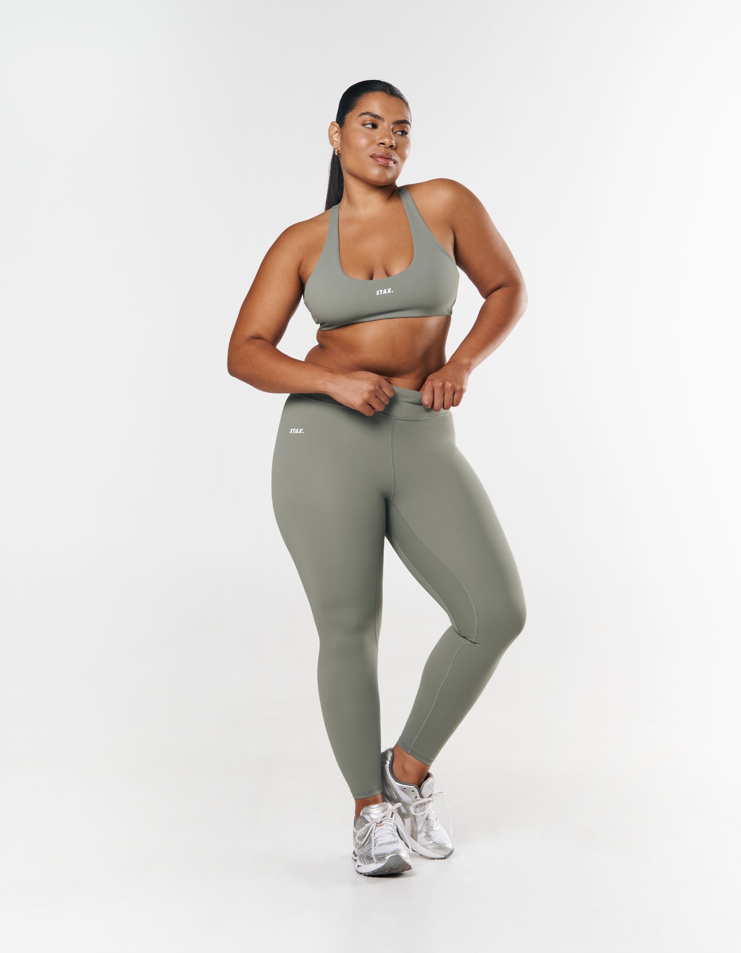 Mid Waist Tights NANDEX ™ - Sage