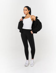 Collared Bomber Jacket - Ink