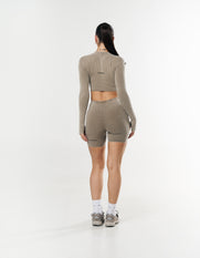 OOS Cropped Long Sleeve - Earth