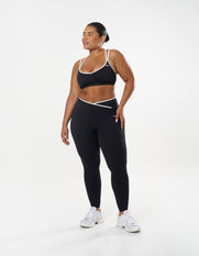 Double Strap Crop Airlyte - Liquorice