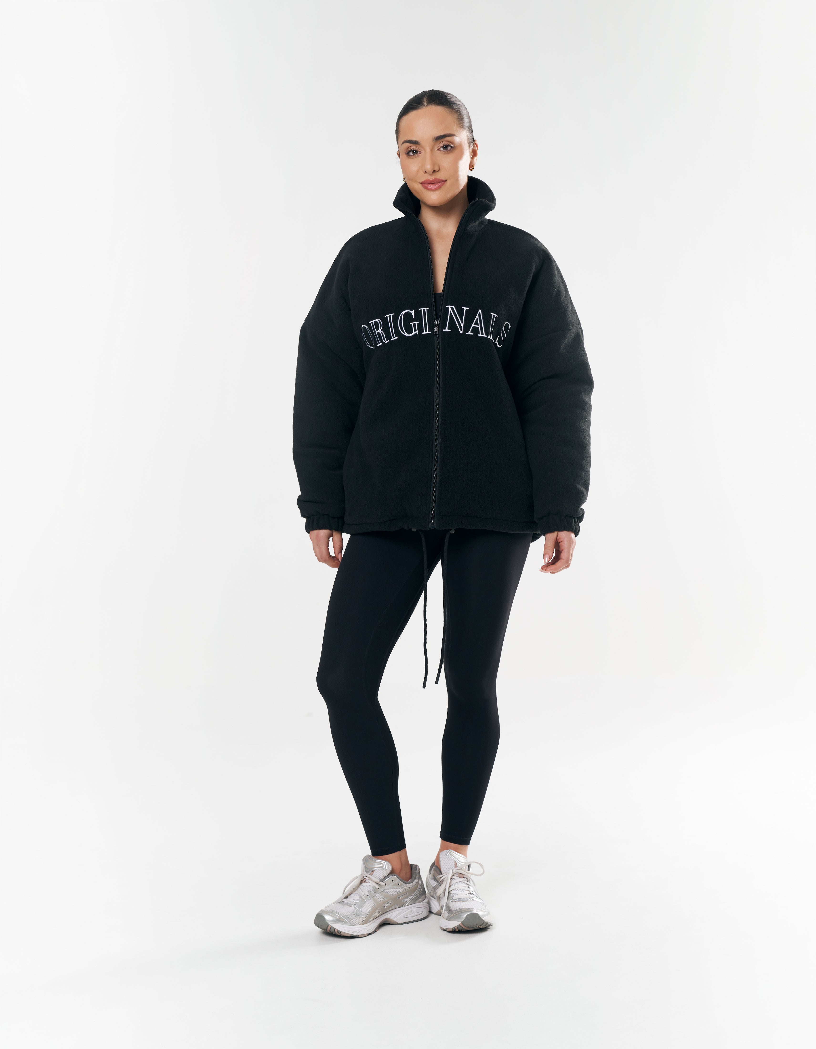 Cloud Hybrid Fleece Jacket - Black – Jaanuu