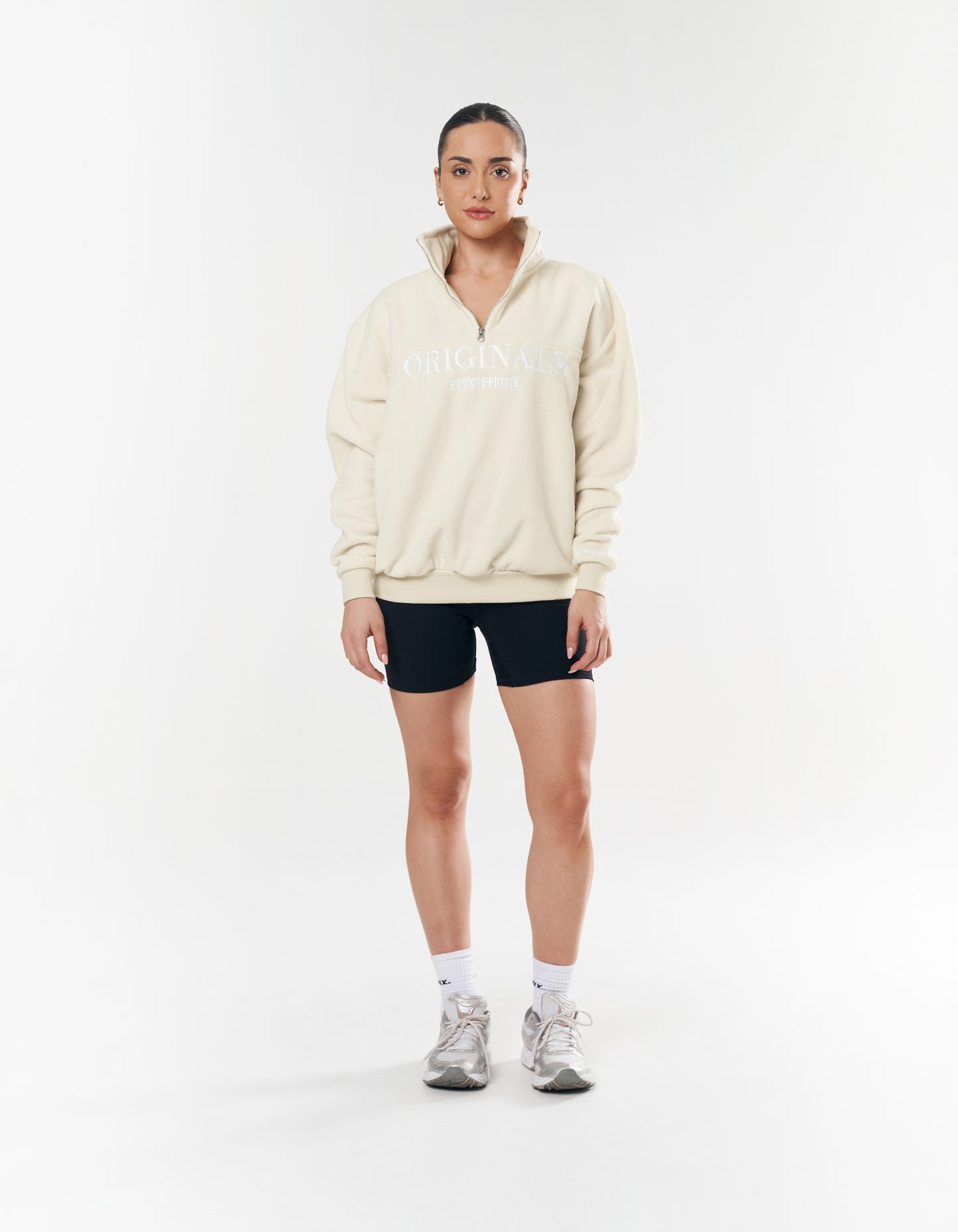 Originals Polar Fleece 1/4 Zip - Cream