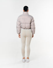Cropped Puffer - Grey