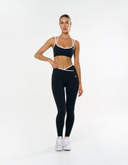 Double Strap Crop Airlyte - Liquorice