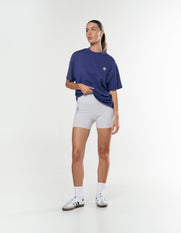 Racquet Club Midi Bike Shorts - Grey Marle