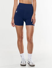 Racquet Club Midi Bike Shorts - Navy