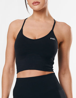 Premium Seamless Strappy Crop - Astro