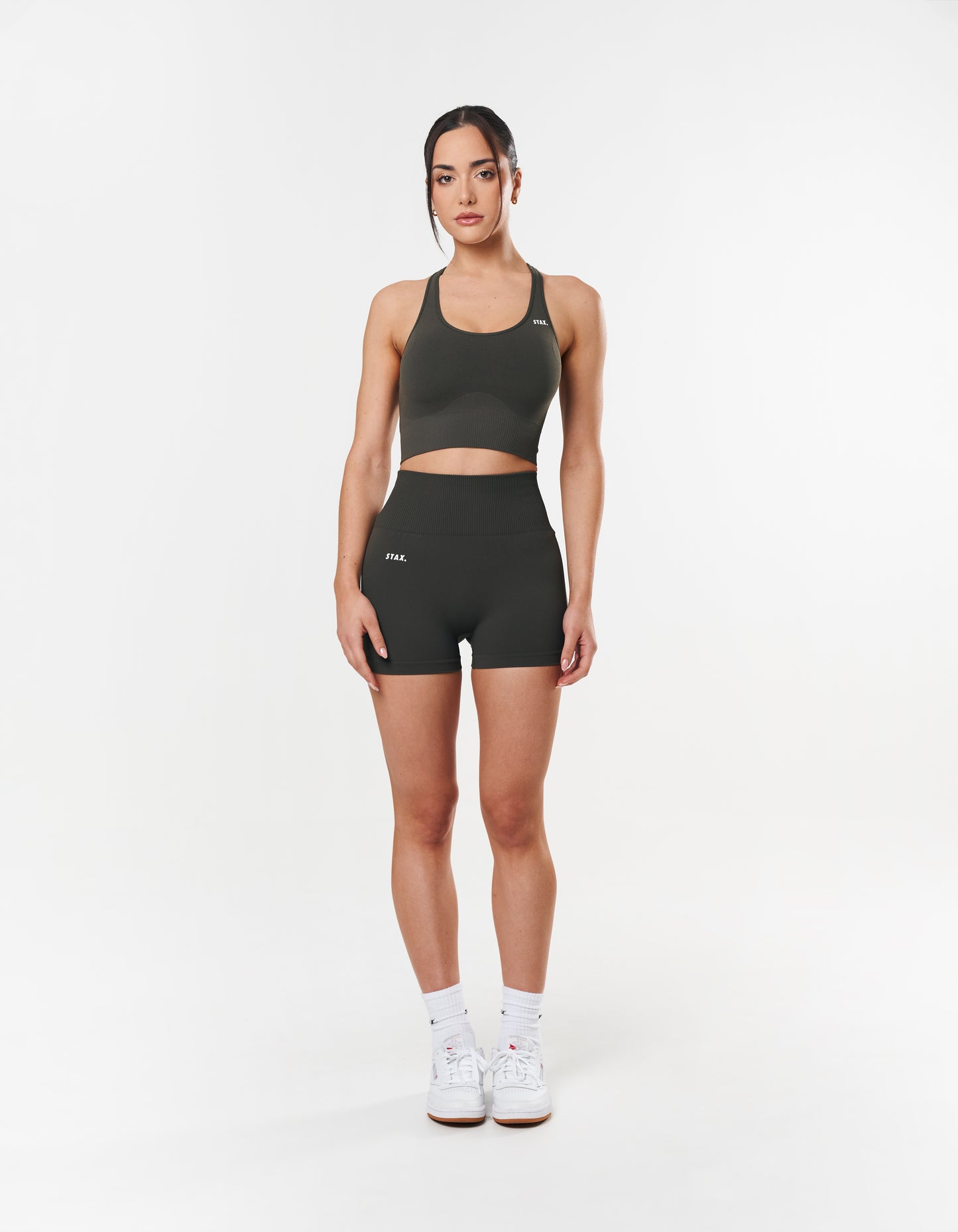 Premium Seamless Racer Crop - Dovetail