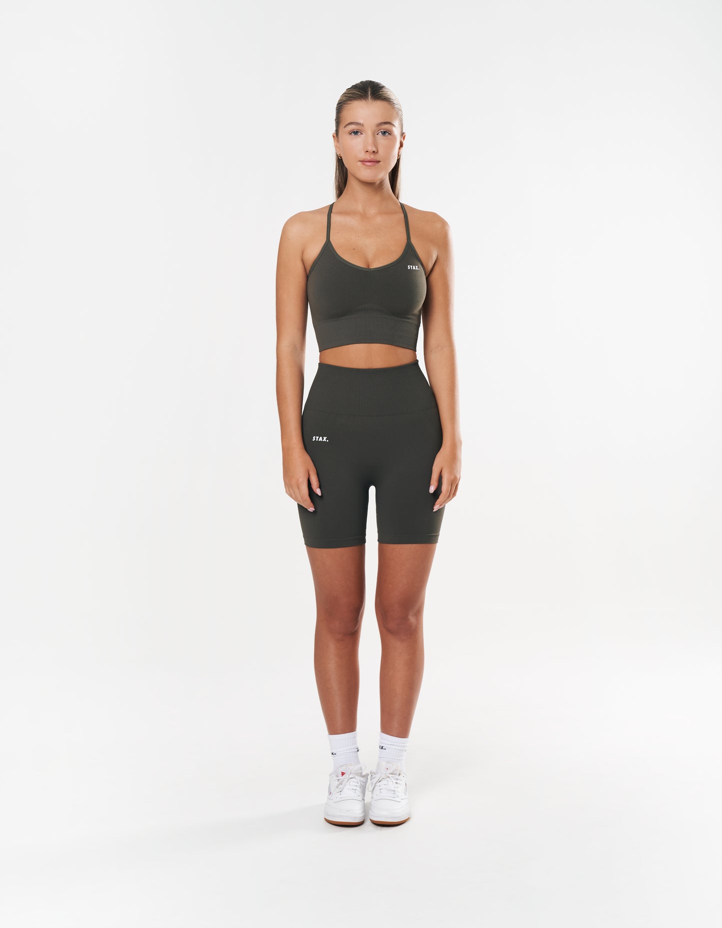 Premium Seamless Midi Bike Shorts - Dovetail