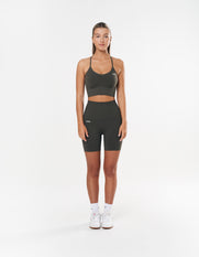 Premium Seamless Midi Bike Shorts - Dovetail