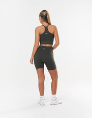 Premium Seamless Midi Bike Shorts - Dovetail