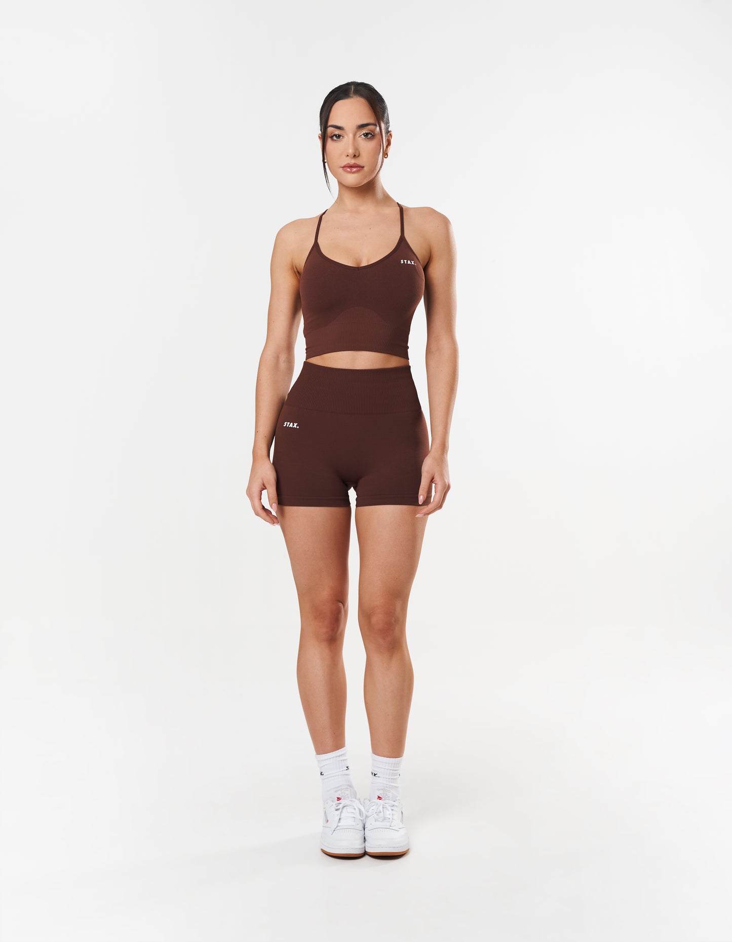 Premium Seamless Mini Bike Shorts - Umber