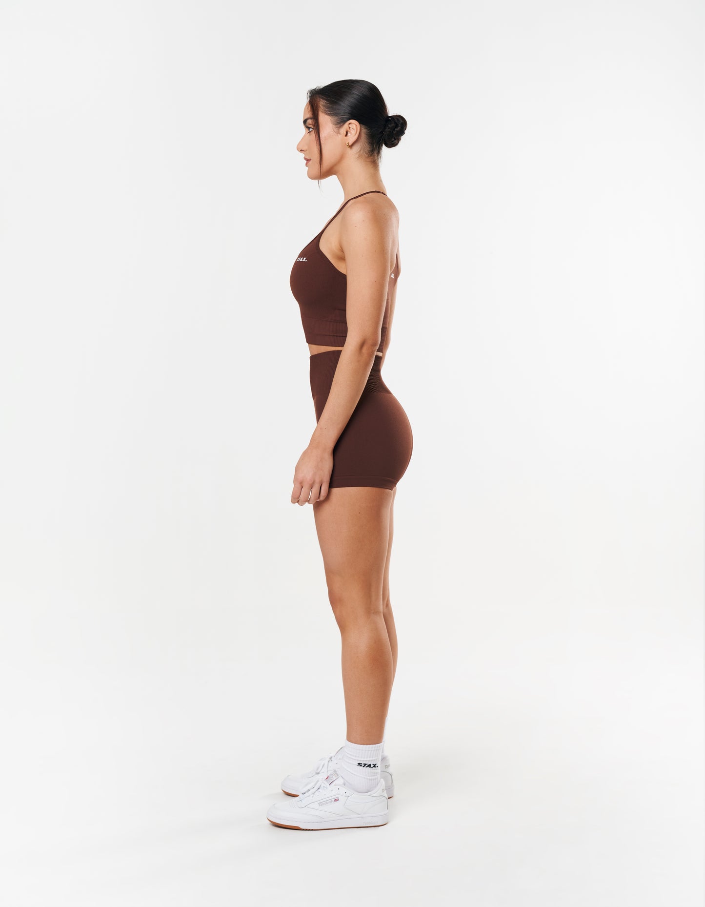 Premium Seamless Strappy Crop - Umber