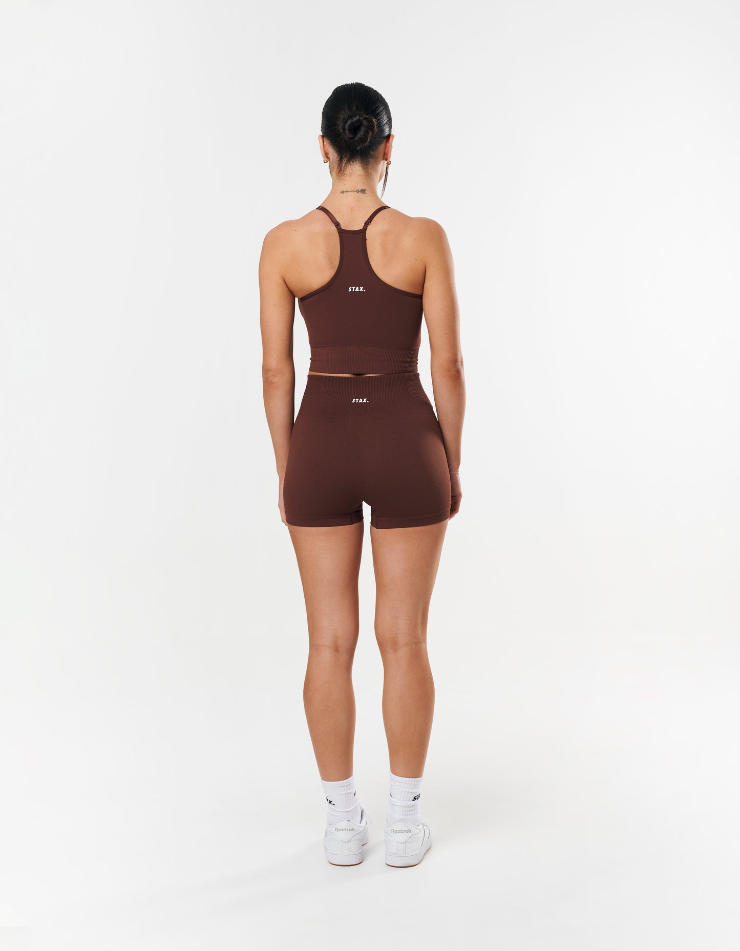 Premium Seamless Mini Bike Shorts - Umber