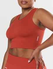 Seamless Cropped Singlet - Red