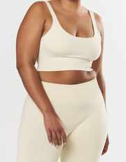 Seamless Low back Crop - Butter