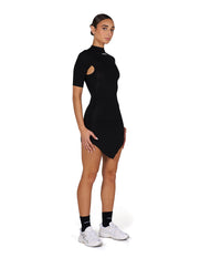 S1 Cut Out Dress Short - Black