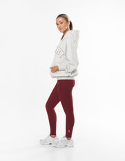 Sport Hoodie - Grey Marle/Berry