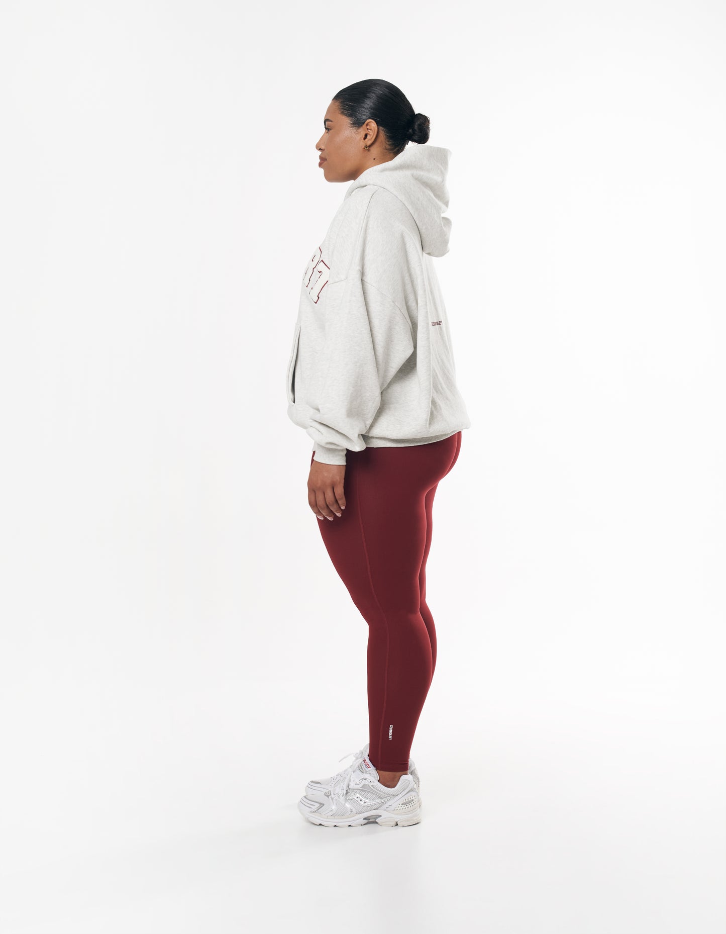 Sport Hoodie - Grey Marle/Berry