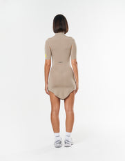 S1 Cut Out Dress Short - Beige