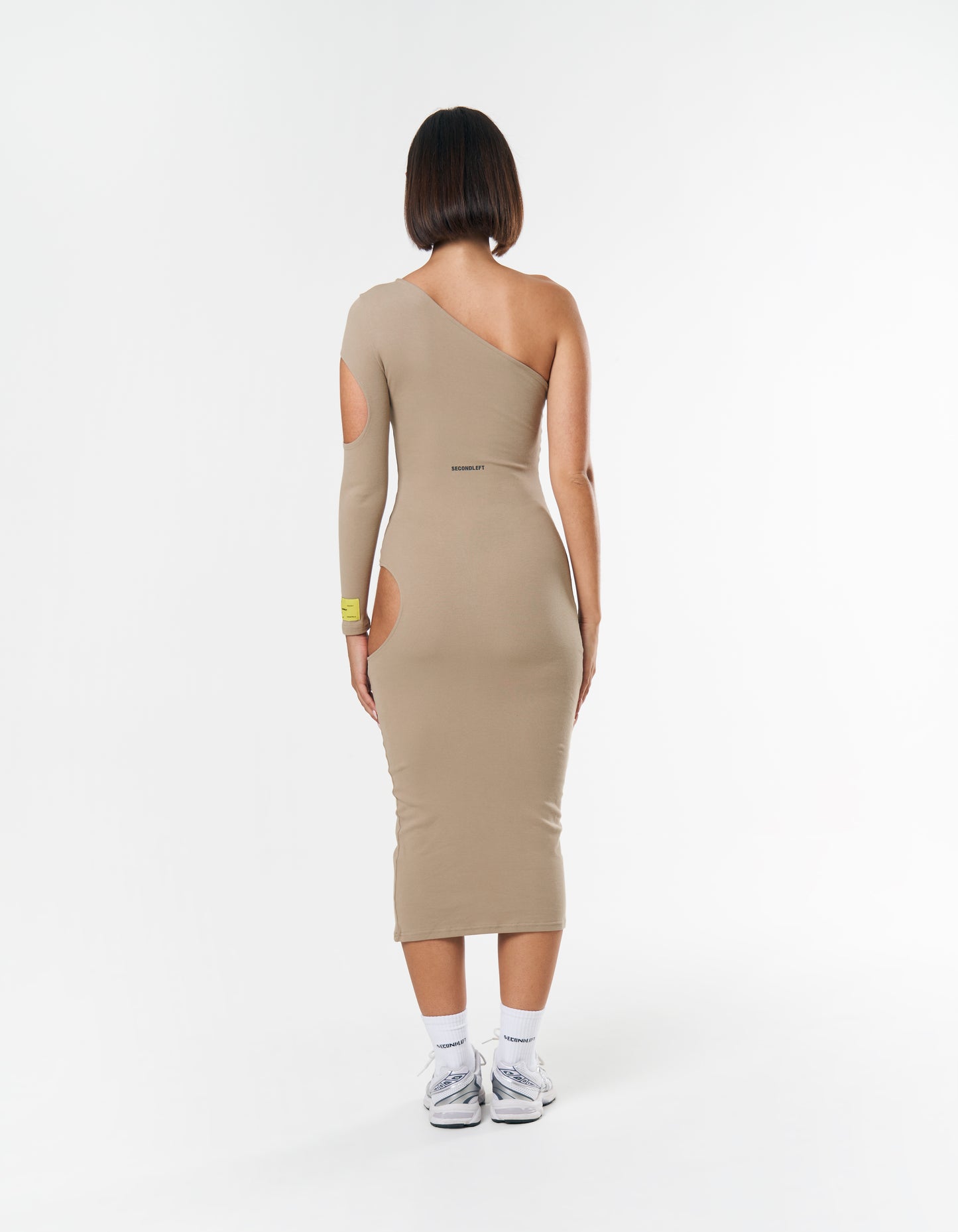 S1 One Sleeve Dress - Beige