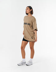 S1 Distressed Tee - Beige