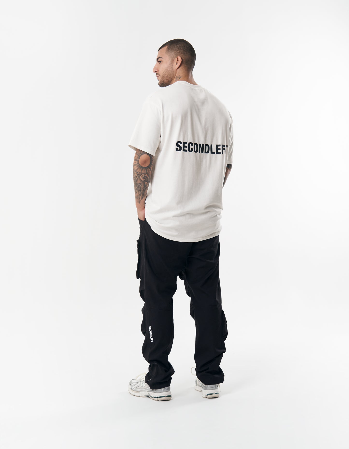 Neck Logo Tee - White