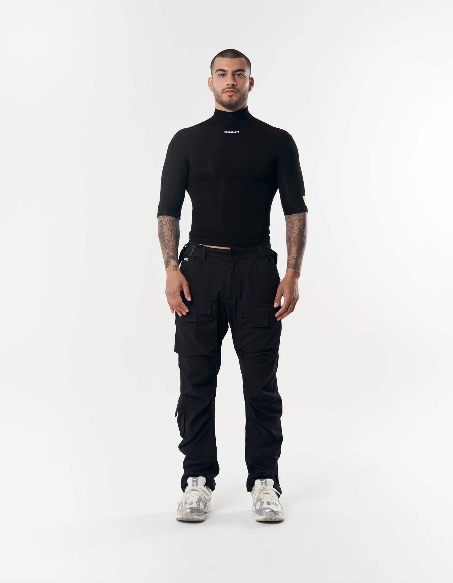 S1 3/4 Sleeve Top- Black