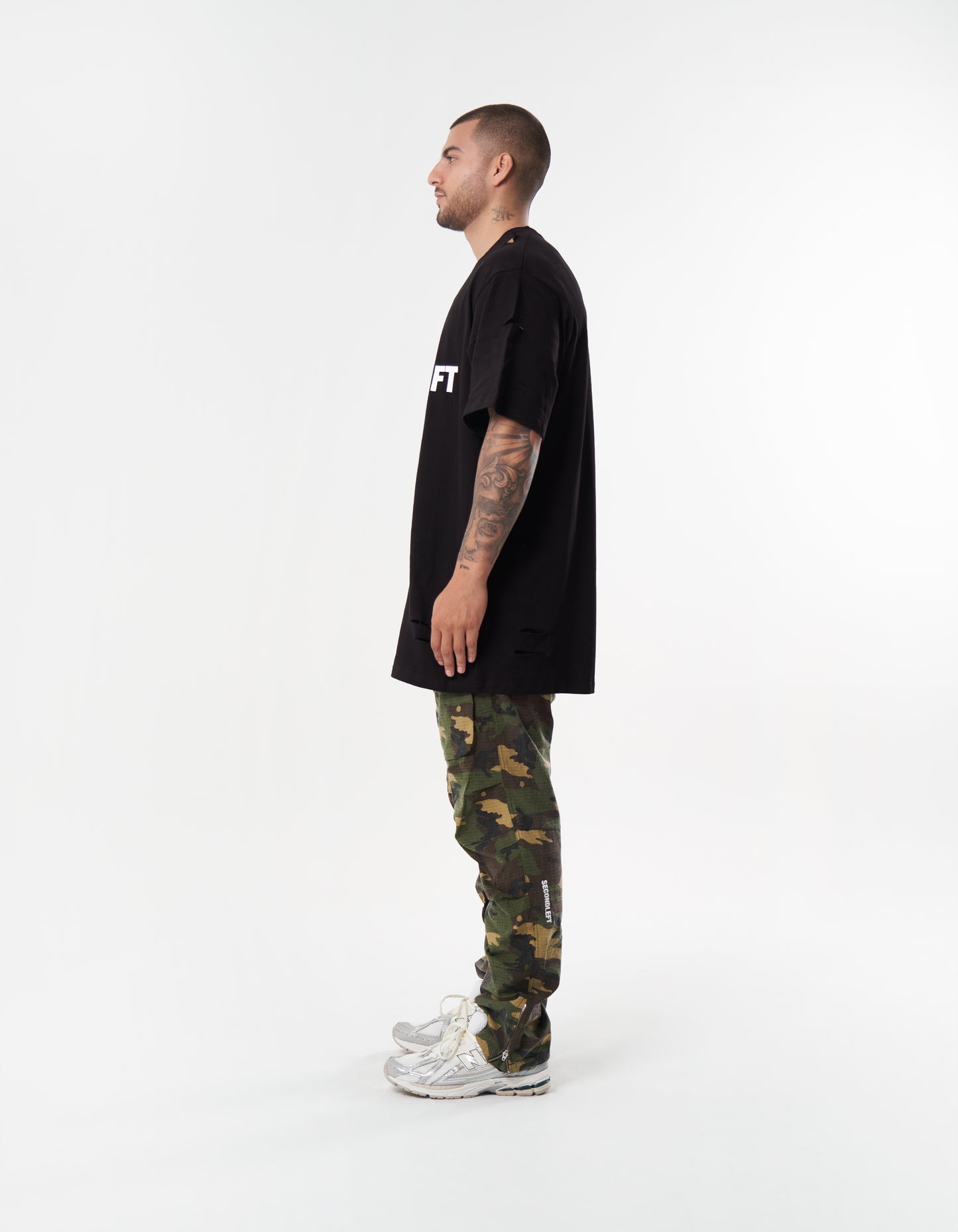 S1 Distressed Tee - Black