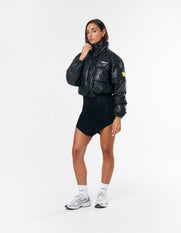 S1 Faux Crop Jacket - Black